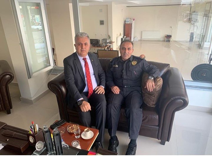  Şereflikoçhisar İlçe Emniyet Müdürü Arap Ağın'dan Odamıza Ziyaret